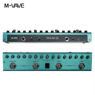 Pedal multi-efeitos para guitarra M-VAVE Tank-G 36 predefinições 9 ranhuras para pré-amplificador 8 ranhuras para cabina