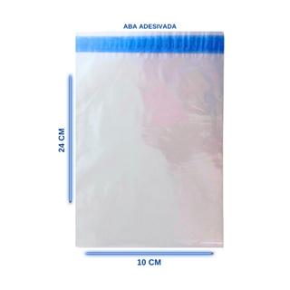 10 Saquinho Plástico Transparente 10 X 24 CM Para Lembracinha Kit Festa Prenda Decoração em Oferta na Shopee