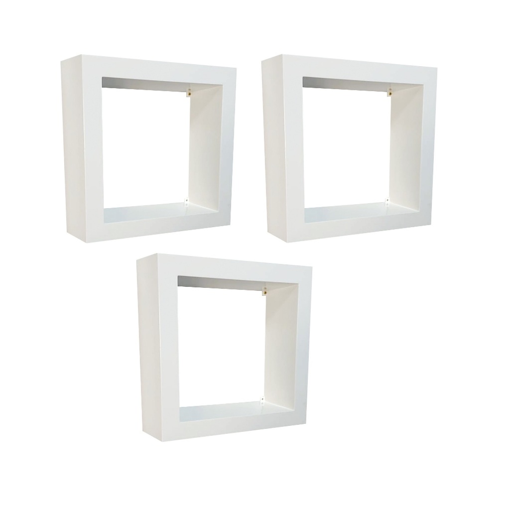 Kit 3 Nicho Decorativo 30x30 Sala Cozinha Banheiro Parede em Oferta na Shopee