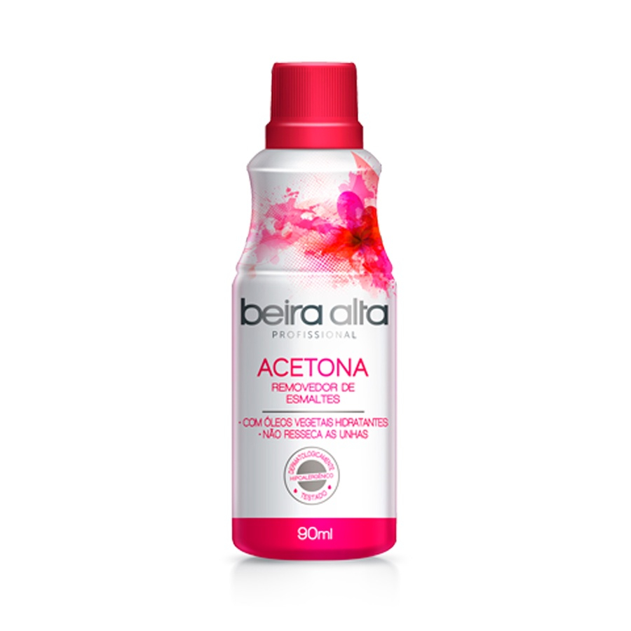 Removedor De Esmalte Beira Alta 90ml Com Acetona - Selecione a quantidade