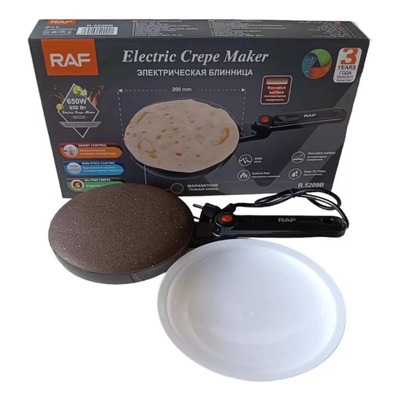 Panquequeira Elétrica 220v Preta Tapioqueira Crepioca Omeleteira Envio Imediato