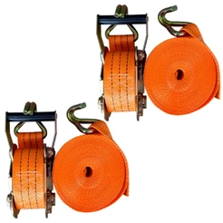 Kit Cinta Laranja Amarrar Carga Catraca 3 Toneladas Cinta 9M Caminhão Carreta Implementos Caçamba