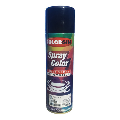 Tinta Spray Automotiva Colorgin Preto Brilhante 300ml Oferta