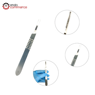 Cabo para Bisturi Nº 4 Aço Inox Compatível com Lâmina 18 a 36 Cirúrgico Hospitalar Médico em Oferta na Shopee