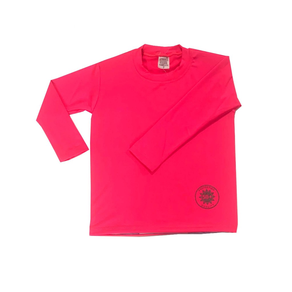 Camisa UV infantil/juvenil praia piscina menina 1 ao 16 anos