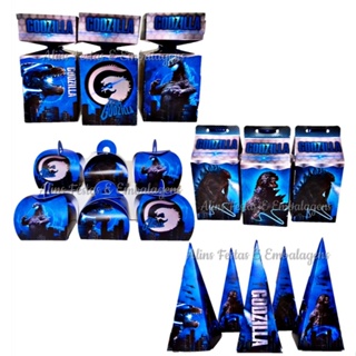 Godzilla Kit Lembrancinhas Godzilla Papelaria 20 Caixinhas Festa Fácil em Oferta na Shopee