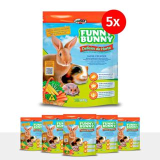 Kit 5 Funny Bunny Delícias da Horta 500g Ração para Coelhos e Roedores Supra em Oferta na Shopee