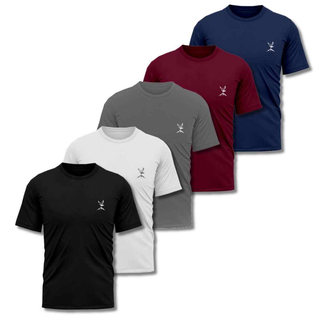 Kit 5 Camisa Camiseta Masculina Dry Fit  Academia Treino Esporte Exercícios Corrida Ciclismo Presente em Oferta na Shopee