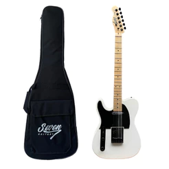 Guitarra Telecaster Seven Stc-307 LH Canhoto Branca C/ Bag