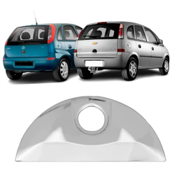 Jogo Aplique Cromado para Maçaneta Traseira Adaptável para Meriva e Corsa Hatch 2002 Á 2012