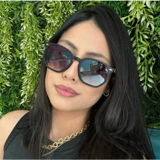 Óculos de Sol Hexagonal Masculino Feminino UV400 retro quadrado Clássico 22034 em Oferta na Shopee