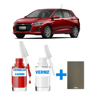 Tinta Tira Risco Retoque Automotivo Onix Vermelho Carmim em Oferta na Shopee
