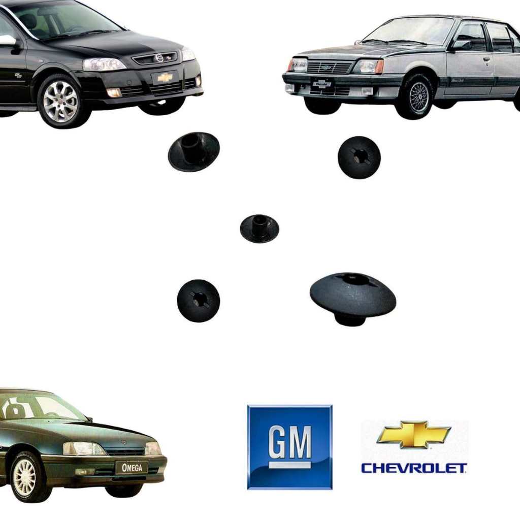 porca rápida botão, fixador de acabamentos, Astra, Vectra, Omega, Monza, Tigra, Kadett
