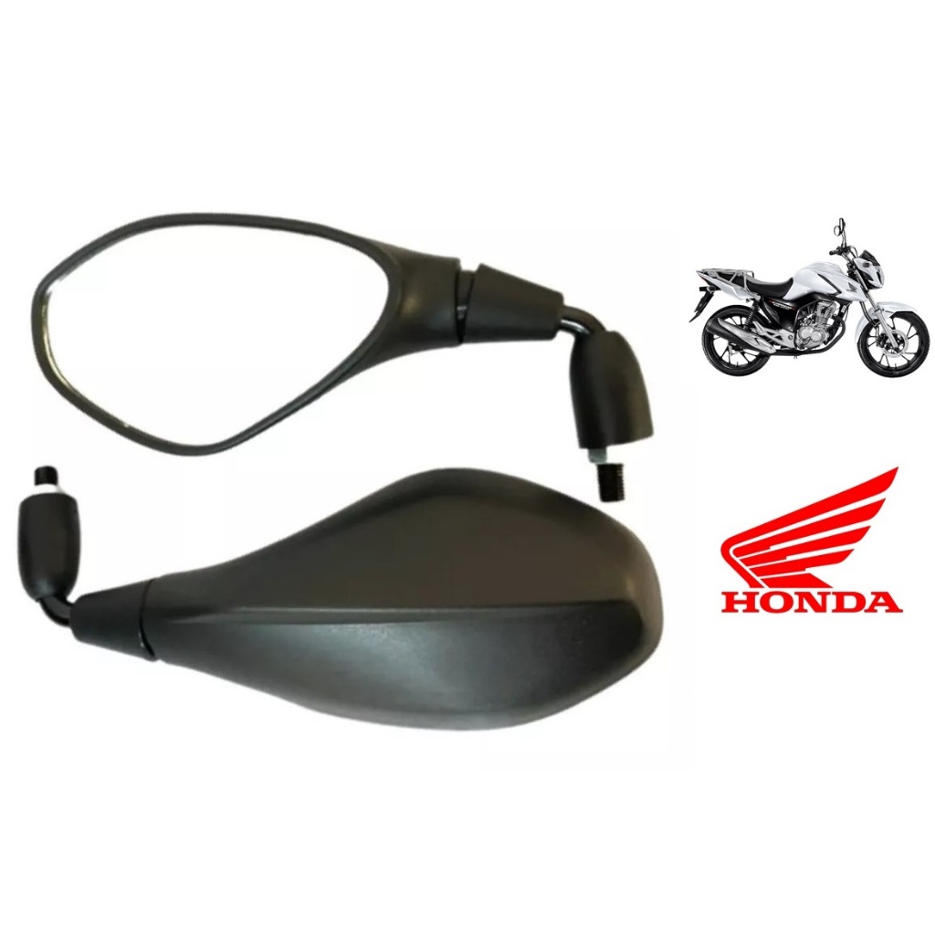 Retrovisor Bmw F800 Haste Curta Rebaixada 90° Honda Cg 160