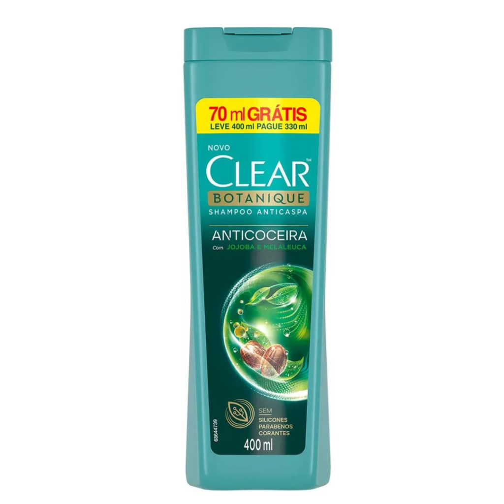 Shampoo Anticaspa Clear Detox Diário 400ml @