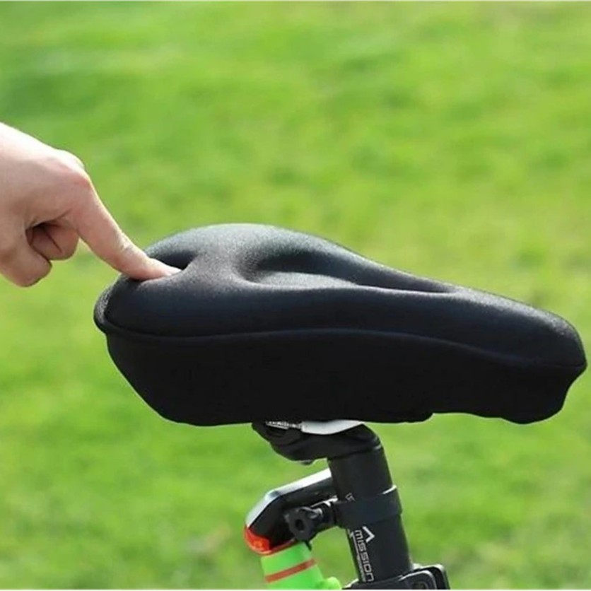 Capa para Banco Selim Bike em Gel Silicone Ajustável Banco Almofada Forro Para Ciclismo Bicicleta Super Confortável em Oferta na Shopee