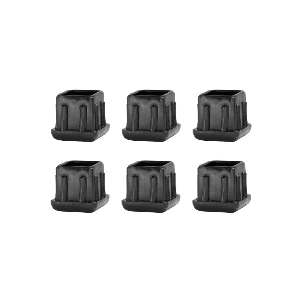 Kit 6 Ponteira Interna Pé Cadeira Mesa Quadrada 2x2cm