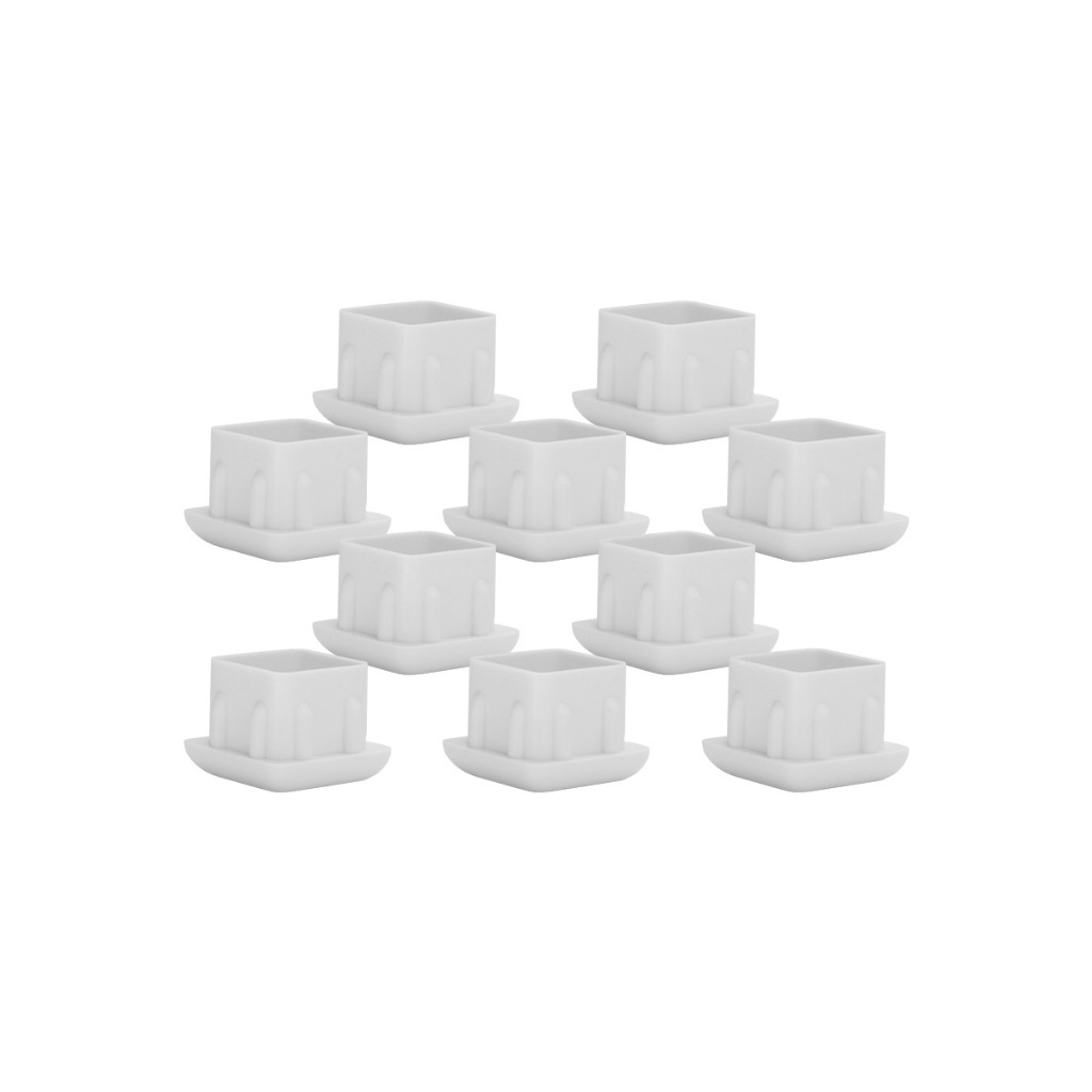 Kit 24 Ponteira Protetora Interna Pé De Cadeira Quadrada 2x2cm
