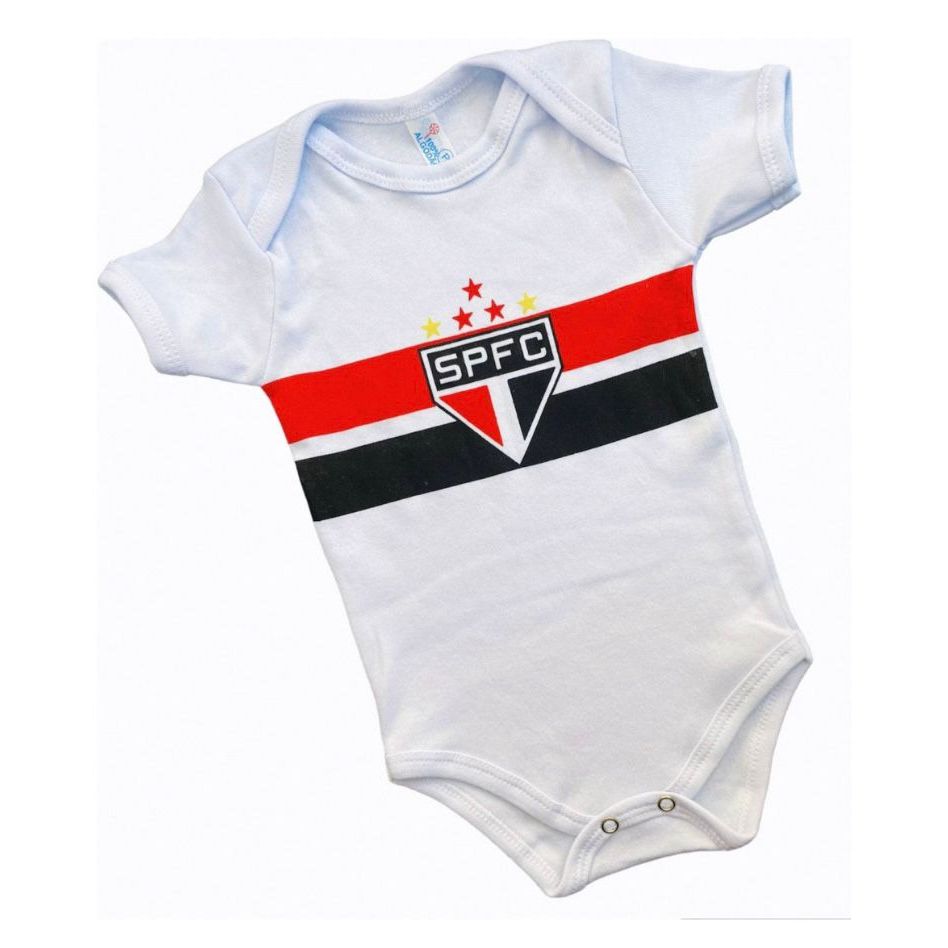 Body Bebê Time São Paulo Cores Variadas
