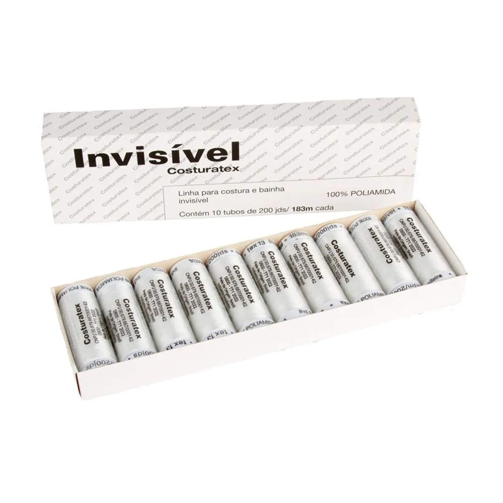 Linha Invisível Costuratex caixa com 10 unidades em Oferta na Shopee