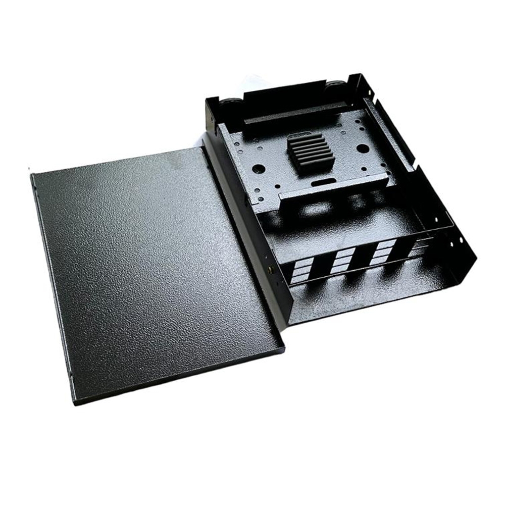 Mini Dio 12fo mesa parede sc lc metal preto optico fibra