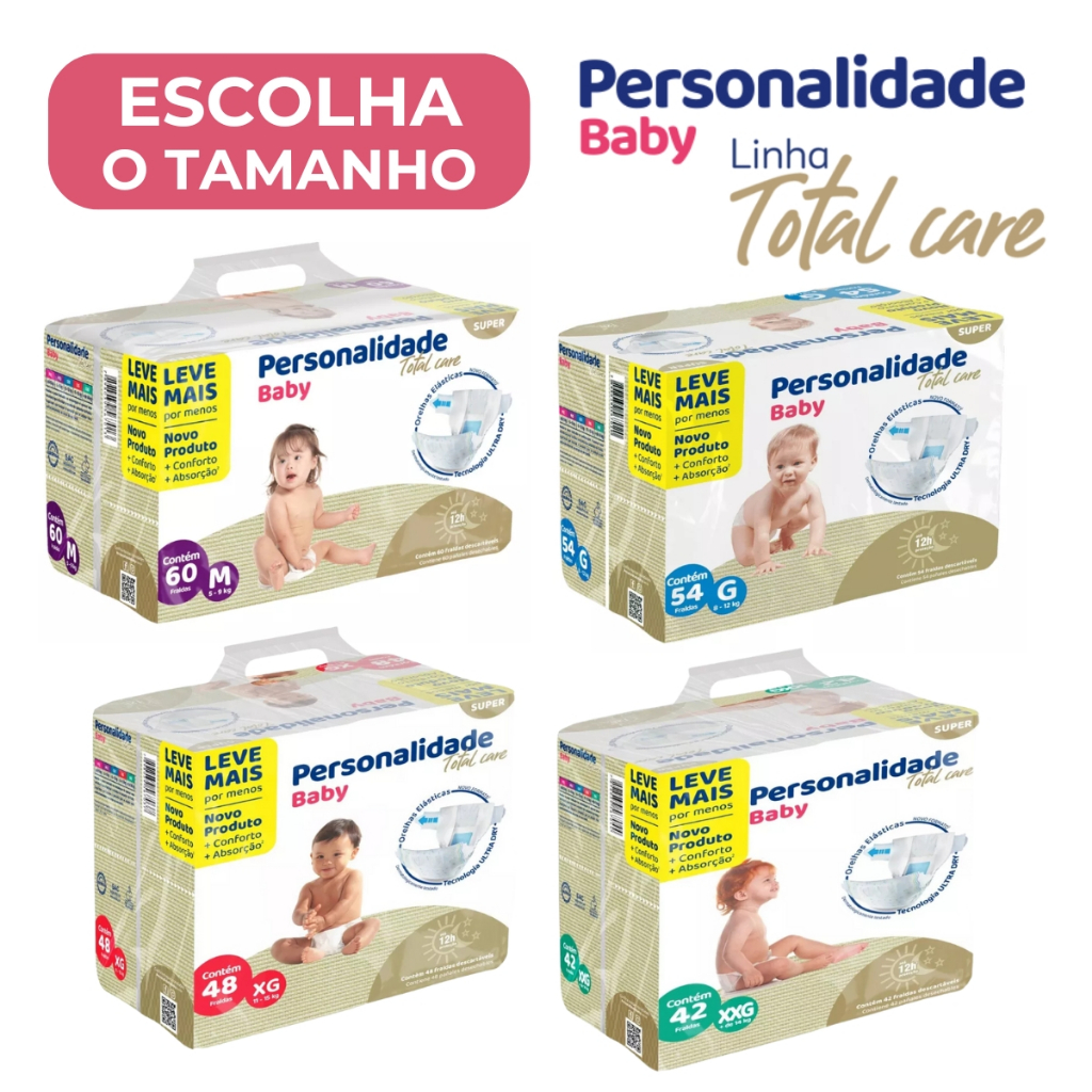 Fralda Personalidade Baby Total care