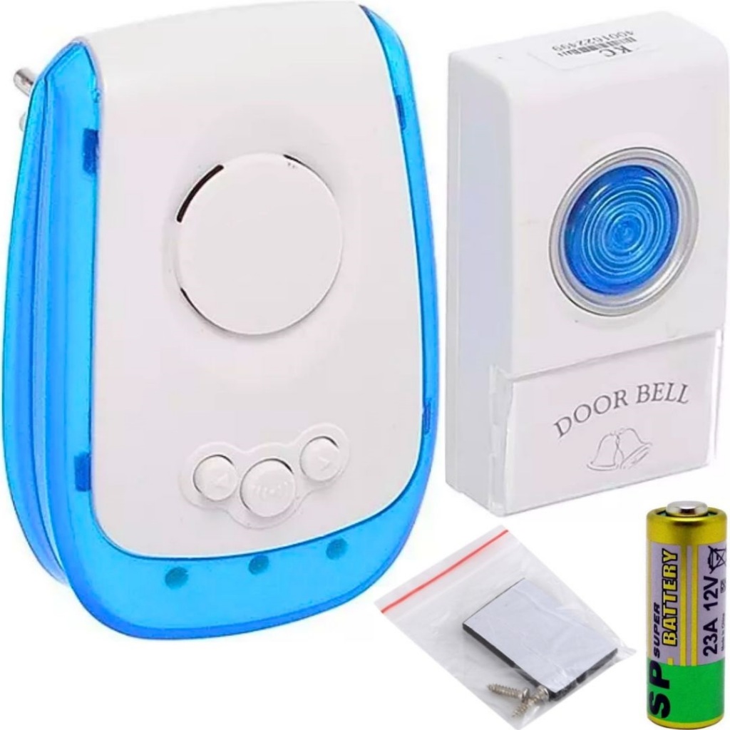Campainha Residencial Sem Fio Sirene Wifi Longo Alcance 150m Uso Externo Interno Bivolt 110/220v