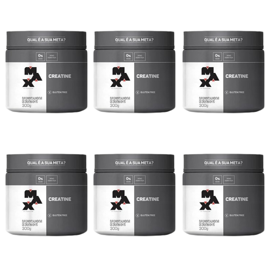Kit 6x Creatina Monohidratada 300g - Max Titanium - Health