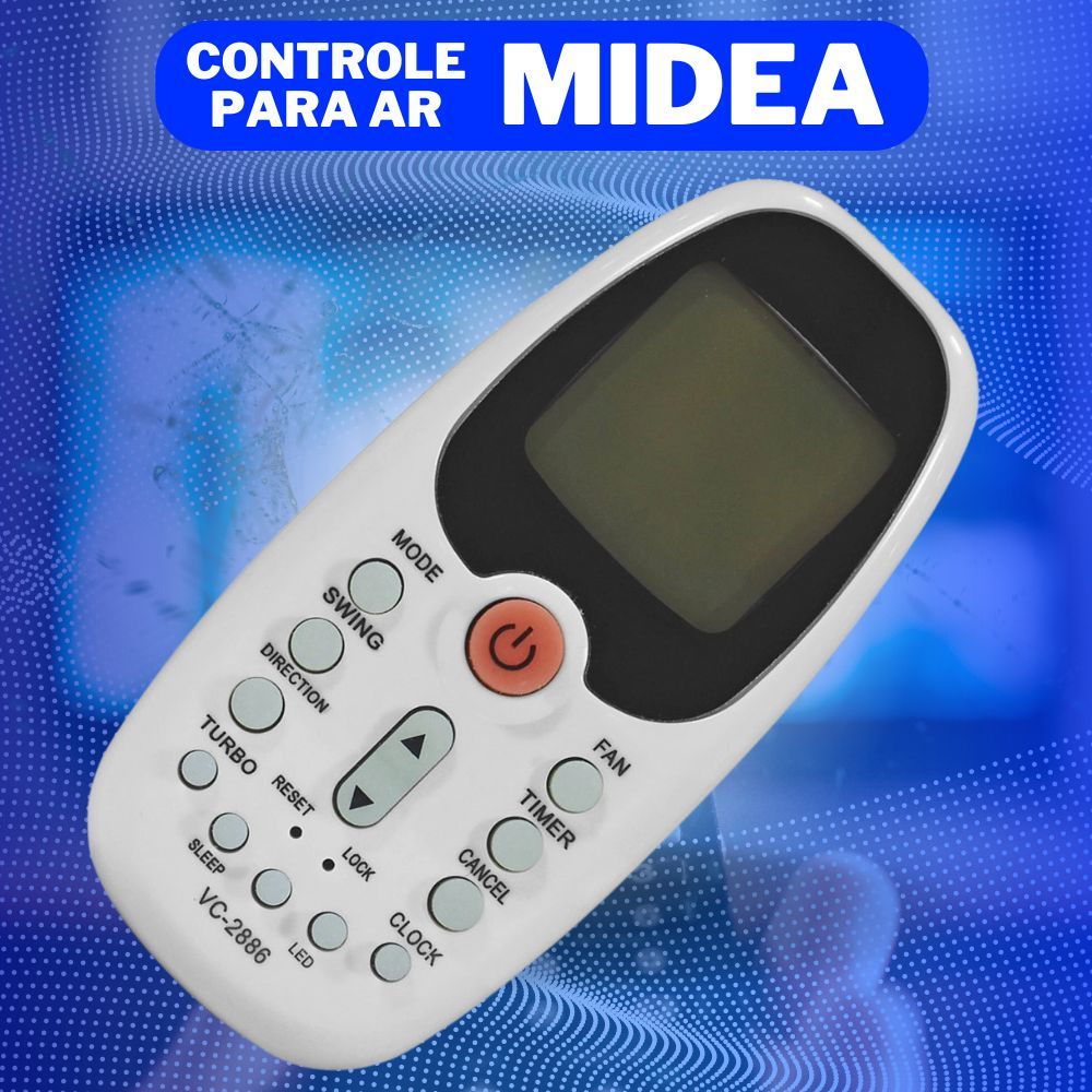 Controle para Ar Condicionado Midea Todos Split Pronta Entrega em Oferta na Shopee
