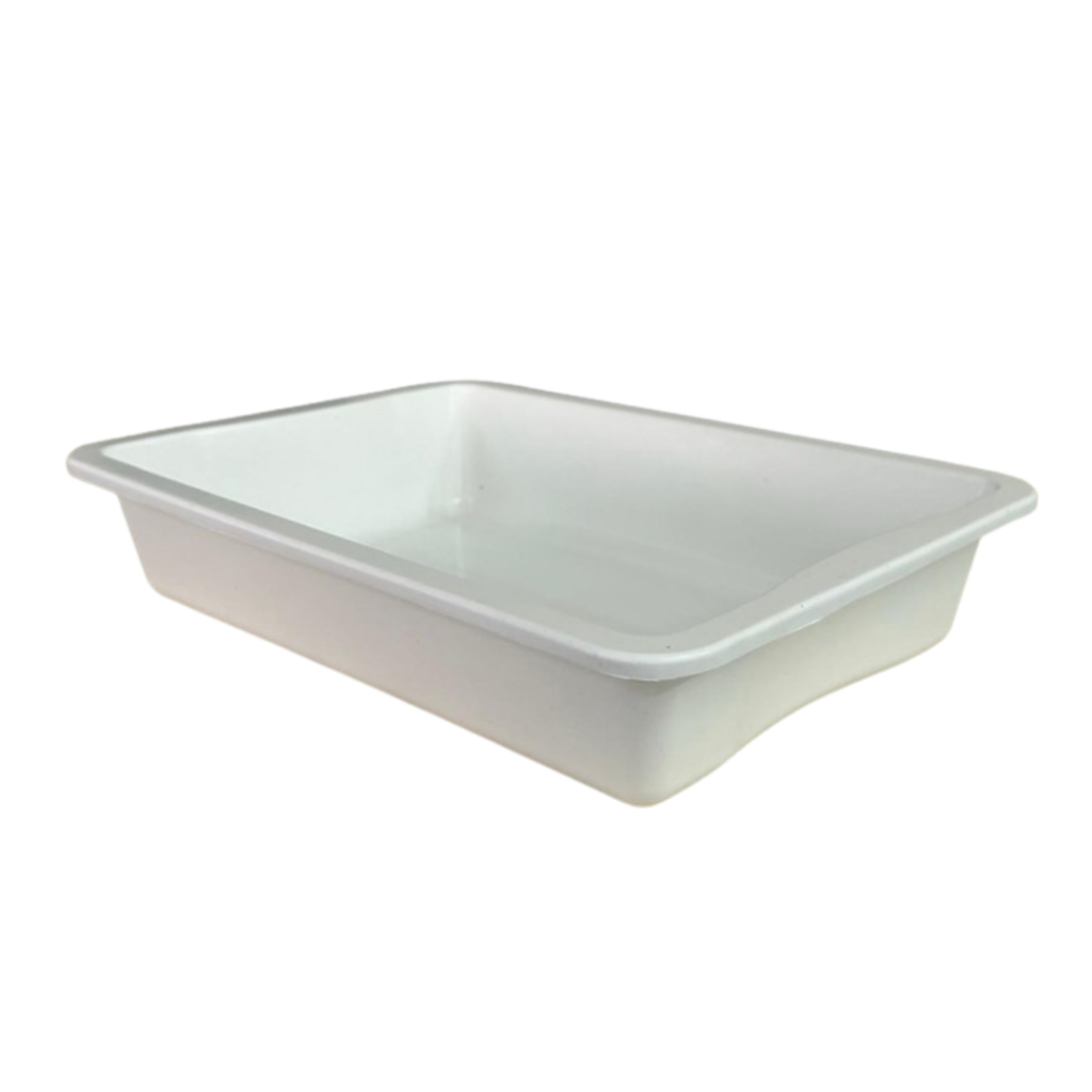 Kit 3 Bandejas  Plásticas  Retangular Branca 2,4 Litros  Organizadora  Caixa Organizador de gaveta - Plasconex em Oferta na Shopee