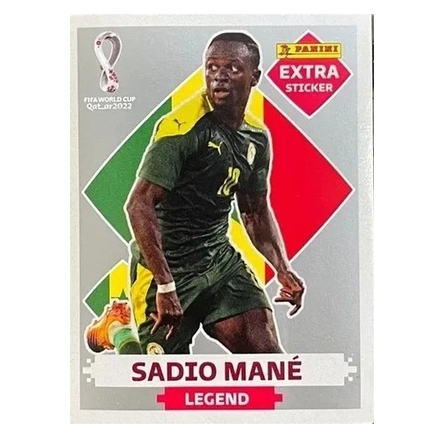 Figurinha Legend Prata Copa Do Mundo 2022 Sadio Mane Rara