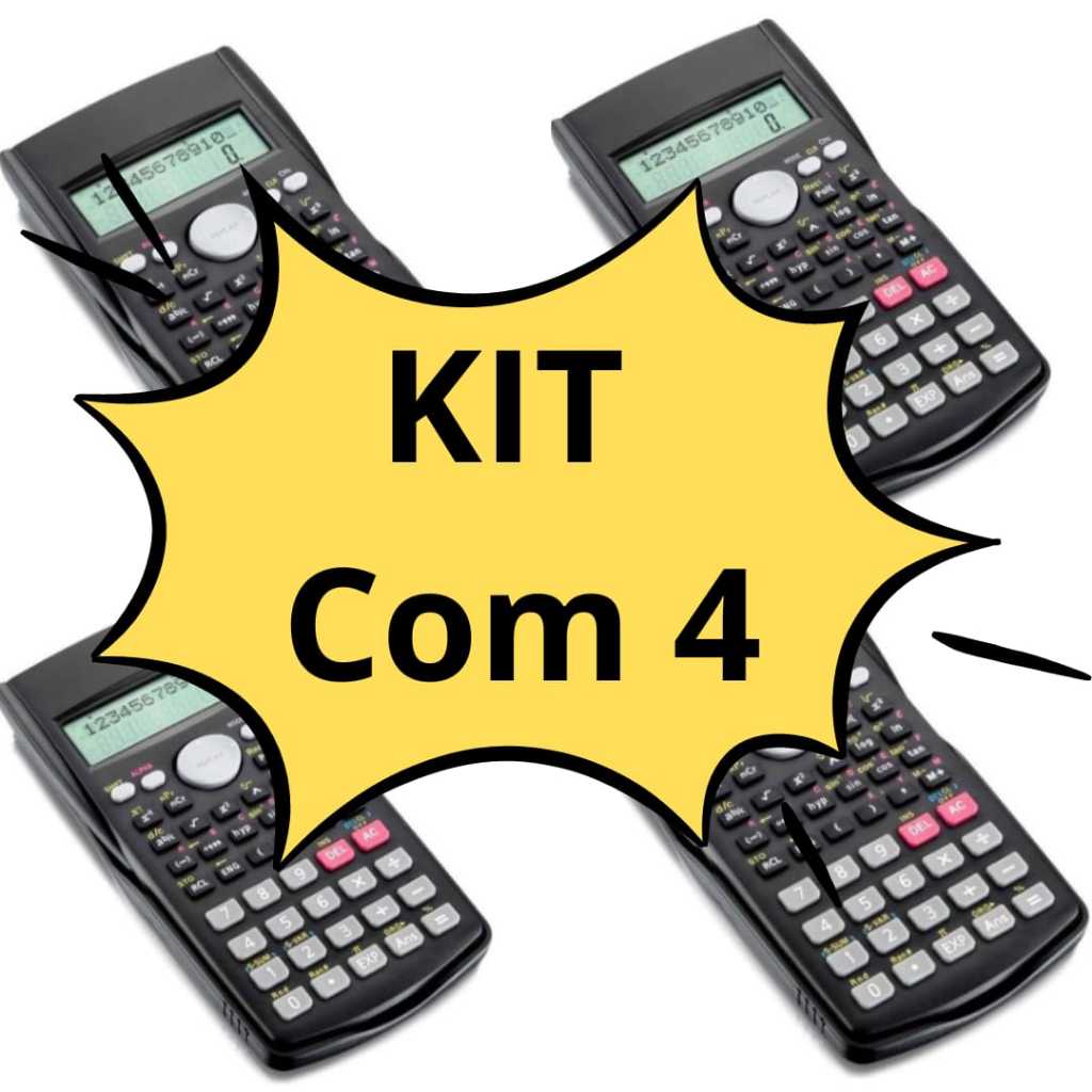 KIT04 Calculadora Científica Com 240 Funções : Precisão que Apoia o Seu Sucesso Acadêmico MT068 (1) em Oferta na Shopee