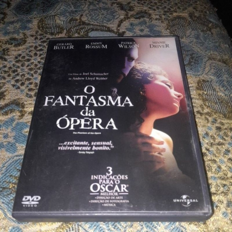 dvd o fantasma da ópera usado original ótimo estado