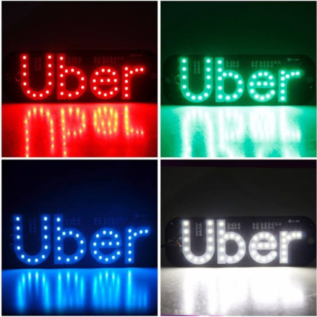 Placa Led Painel Letreiro Luminoso Vidro Parabrisa Led DE USB — imagem 2 de 2