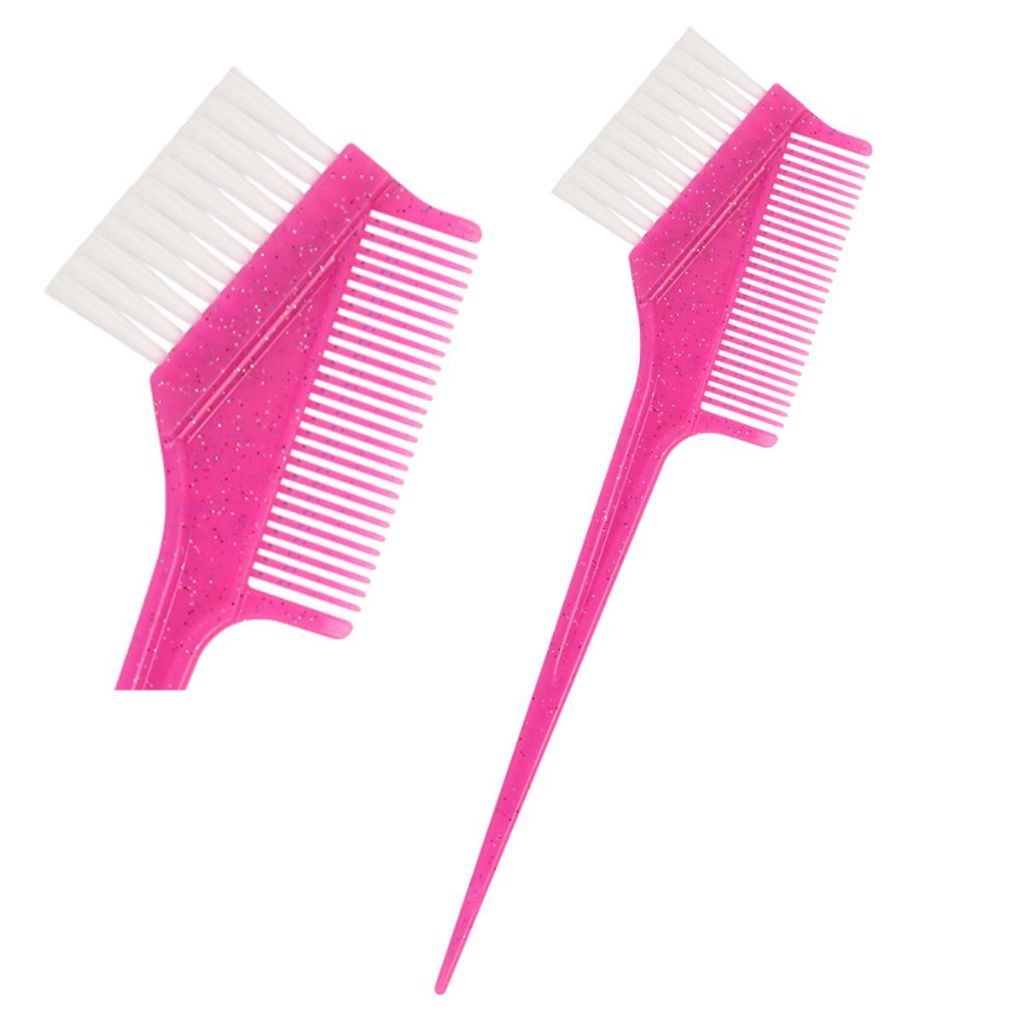 Pincel Pente c/ Glitter 2 em 1- Pente C/ Pincel Uso Profissional - Marilú