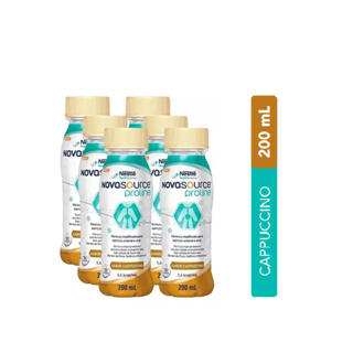 Kit 6x Novasource Proline Capuccino Frasco 200ml (NOVA EMBALAGEM/NOVA FÓRMULA) em Oferta na Shopee