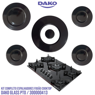 KIT COMPLETO ESPALHADORES FOGÃO DAKO GLASS COOKTOP / 300000413 em Oferta na Shopee