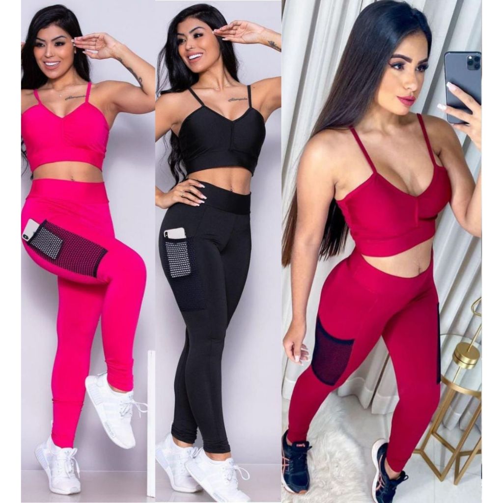 calça legging academia feminina cintura alta