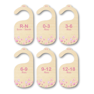 Separador E Organizador De Cabides Para Bebe Infantil  - Borboletas Infantil em Oferta na Shopee