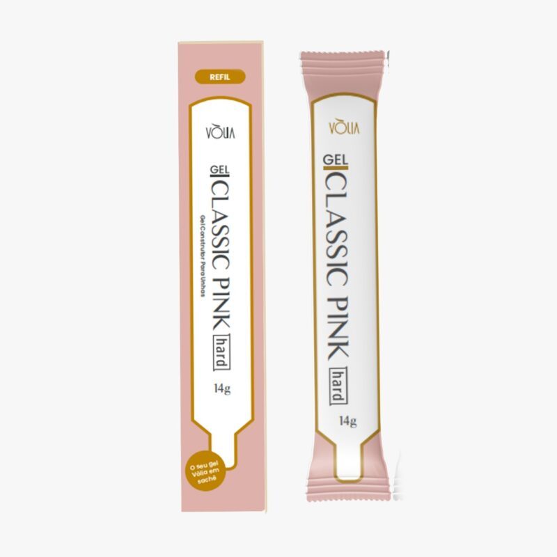 Refil Económico Gel Classic Pink HARD Bisnaga Sache - Volia -14g em Oferta na Shopee