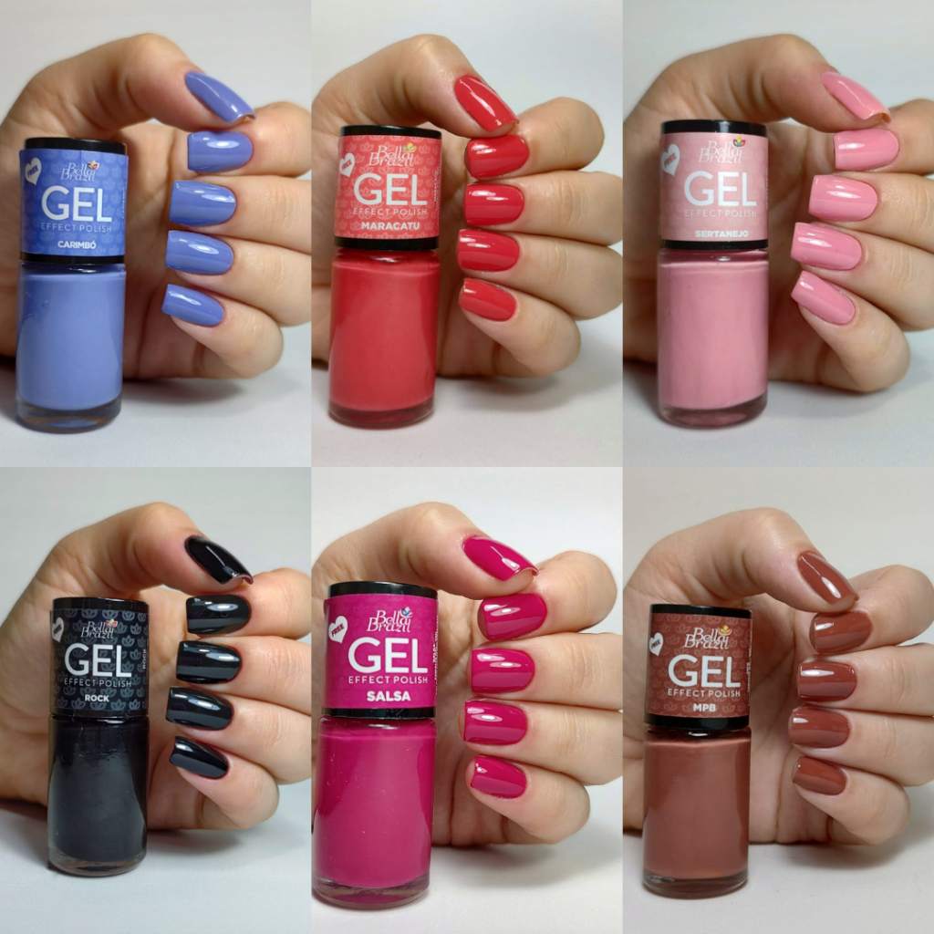 Esmalte Efeito Gel - Bella Brazil 9 ml * Sem Cabine * Mais brilho e Durabilidade * Pronta entrega * Escolha suas cores * em Oferta na Shopee