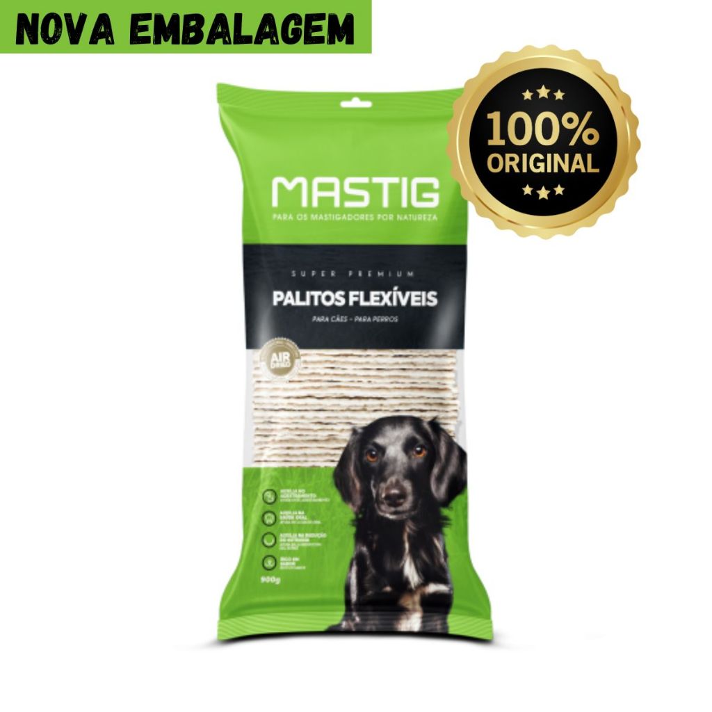 Osso Palito Flexível Natural Mastig 900 Gramas