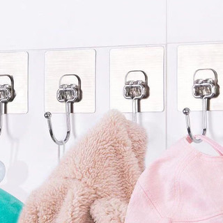 Kit 5/10/20 Ganchos Adesivos Universais com Acabamento Metálico - Força e Elegância para …