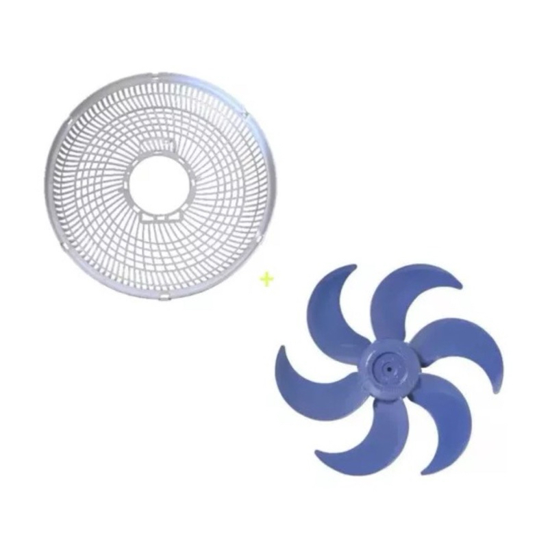 GRADE TRASEIRA + HELICE AZUL VENTILADOR MONDIAL ULTRA MASTER 30cms