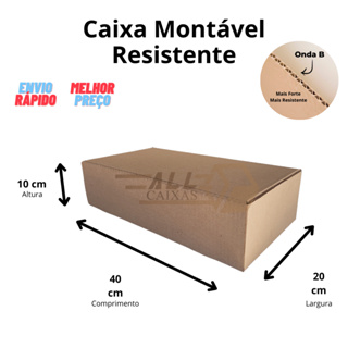 10 Caixas De Papelão 40x20x10 para Envios Correios e Ecommerce em Oferta na Shopee