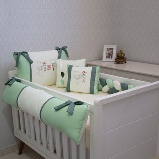 Kit de Berço Paty 09 Peças Padrão Americano | Menina | Menino | Enxoval Completo | GC