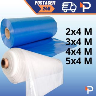 Lona Plastica Preta Proteção De Piso Embalagem Obra Pintura vendida por metro 1x4 metros em Oferta na Shopee
