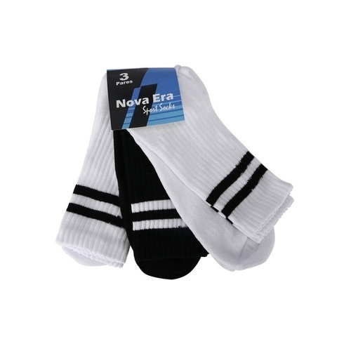 KIT 3 PARES DE MEIA EM ALGODÃO NOVA ERA