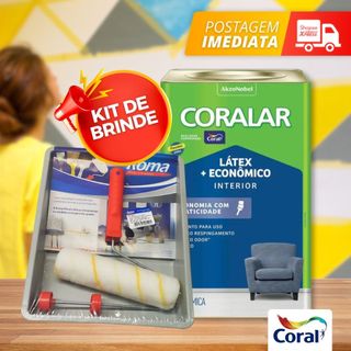 Kit Tinta Acrílica Econômica Parede Nova Branco Lt 18L + 1 Conjunto de Pintura c/3pçs em Oferta na Shopee
