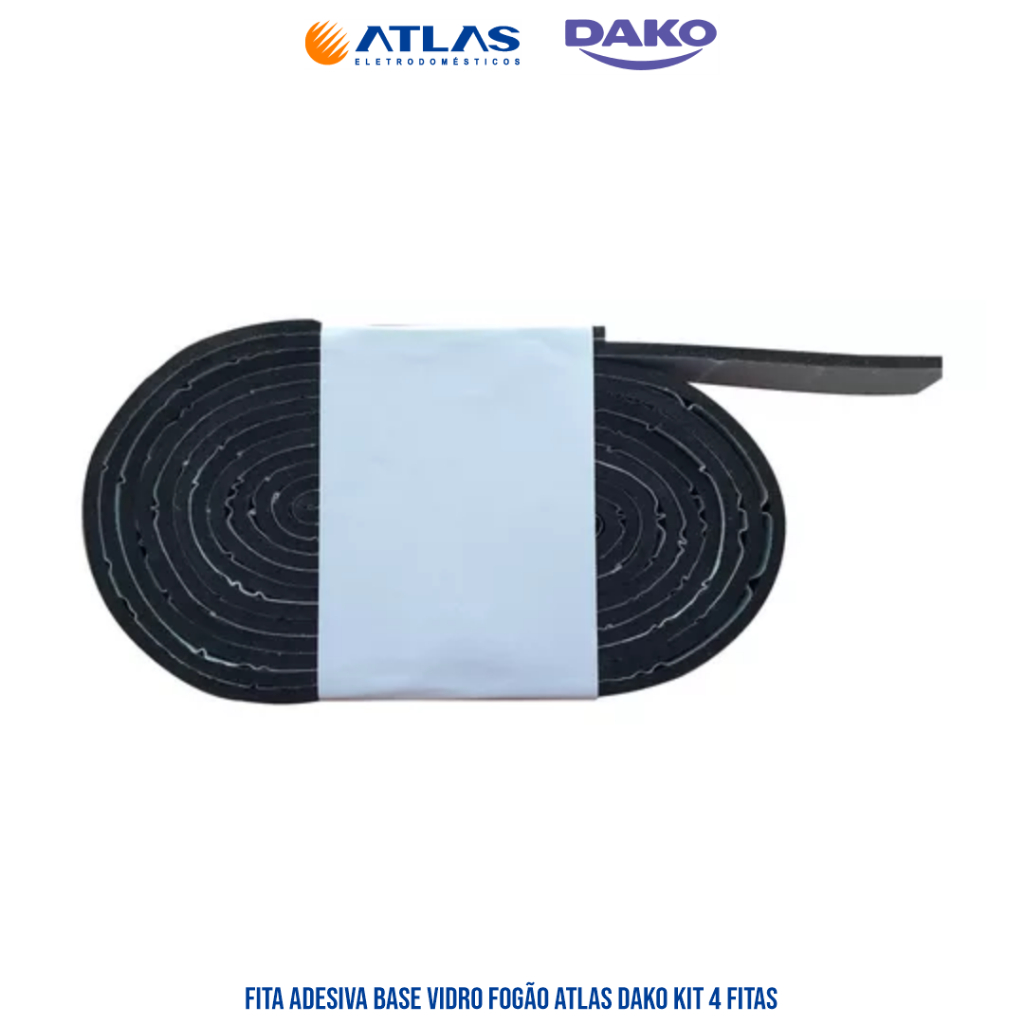FITA ADESIVA BASE VIDRO PARA FOGÕES ATLAS E DAKO COM MESA VIDRO